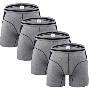 4pcs/lot Men Underwear Long Boxers Male Panties Boxershort