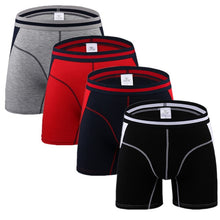 Load image into Gallery viewer, 4pcs/lot Men Underwear Long Boxers Male Panties Boxershort