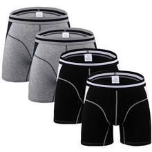 Load image into Gallery viewer, 4pcs/lot Men Underwear Long Boxers Male Panties Boxershort