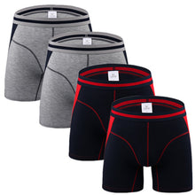 Load image into Gallery viewer, 4pcs/lot Men Underwear Long Boxers Male Panties Boxershort