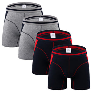 4pcs/lot Men Underwear Long Boxers Male Panties Boxershort