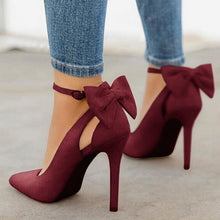 Load image into Gallery viewer, Pointed Toe Buckle Strap Butterfly Summer Shoes Wedding Shoes Plus Size DE