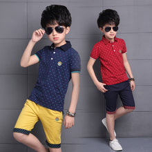 Load image into Gallery viewer, Summer Baby Boys Clothes  Shirt+Shorts Outfit Kids Clothes Boys Sport Suit