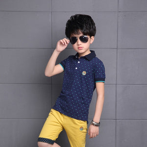 Summer Baby Boys Clothes  Shirt+Shorts Outfit Kids Clothes Boys Sport Suit