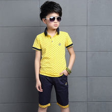 Load image into Gallery viewer, Summer Baby Boys Clothes  Shirt+Shorts Outfit Kids Clothes Boys Sport Suit