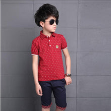 Load image into Gallery viewer, Summer Baby Boys Clothes  Shirt+Shorts Outfit Kids Clothes Boys Sport Suit