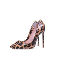 Load image into Gallery viewer, Shoes Woman High Heels Pumps 12cm Tacones Pointed Toe Stilettos Talon Femme Sexy Ladies Wedding Shoes Black Heels Big Size