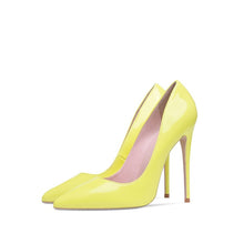 Load image into Gallery viewer, Shoes Woman High Heels Pumps 12cm Tacones Pointed Toe Stilettos Talon Femme Sexy Ladies Wedding Shoes Black Heels Big Size