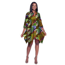 Load image into Gallery viewer, 2019 African Print Wax Shirt for Women Dashiki Long Top Africa Clothing Bazin Plus Size Traditional African Clothing WY2030