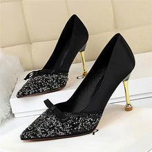Load image into Gallery viewer, 2019 Women Satin 10cm High Heels  Tacones Shoes