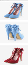 Load image into Gallery viewer, Pointed Toe Buckle Strap Butterfly Summer Shoes Wedding Shoes Plus Size DE