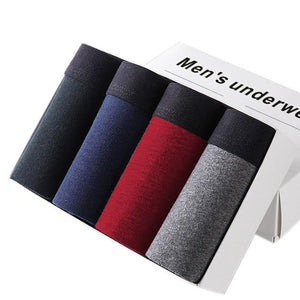 4pcs/lot Cotton Boxers Mens Underwear