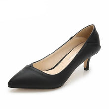 Load image into Gallery viewer, SDTRFT Spring Autumn Casual stilettos 5cm thin heels wedding shoes woman Pointed Toe Hollow out OL work pumps Plus:36-44 45