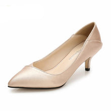 Load image into Gallery viewer, SDTRFT Spring Autumn Casual stilettos 5cm thin heels wedding shoes woman Pointed Toe Hollow out OL work pumps Plus:36-44 45