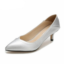 Load image into Gallery viewer, SDTRFT Spring Autumn Casual stilettos 5cm thin heels wedding shoes woman Pointed Toe Hollow out OL work pumps Plus:36-44 45
