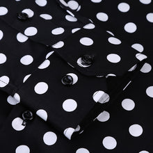 Load image into Gallery viewer, 2019 Spring New Men Polka Dot Printing Long Sleeve Shirt Fashion Male Dress Shirts Casual Formal Cotton Shirt