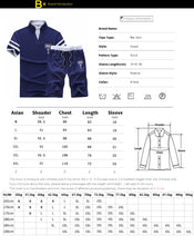 Load image into Gallery viewer, Summer Men&#39;s Tracksuit Clothing Male Short Sleeve + Shorts 2 Pieces