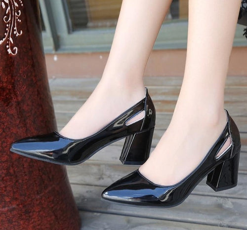 Summer high heels women shoes women pu Leather Pointed Toe Slip-On Pumps Party Wedding high heels shoes women sandals mujer #517