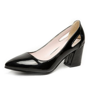 Summer high heels women shoes women pu Leather Pointed Toe Slip-On Pumps Party Wedding high heels shoes women sandals mujer #517