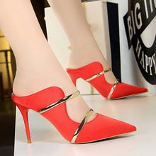 Load image into Gallery viewer, DORATASIA 2019 Spring Summer New Sexy Party Wedding Mules Women Slip-On Pointed Toe Pumps High Thin Heels Women Shoes Woman
