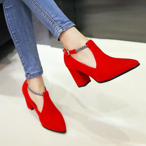 Meotina Women Pumps High Heels Ladies Shoes Elegant Pointed Toe Wedding Female Shoes 2019 Spring Fashion Size 33-43 Blue Black