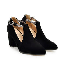 Load image into Gallery viewer, Meotina Women Pumps High Heels Ladies Shoes Elegant Pointed Toe Wedding Female Shoes 2019 Spring Fashion Size 33-43 Blue Black