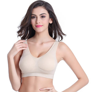 3pcs/set bra With Pads Seamless push up bra plus size XXXL underwear wireless Active Bra black/white Drop shipping