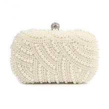 Load image into Gallery viewer, 100% Hand made Luxury Pearl Clutch bag