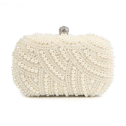 100% Hand made Luxury Pearl Clutch bag