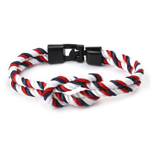 Load image into Gallery viewer, HOMOD 2019 Hot Stainless Steel Anchor Bracelets Men Nautical Survival Rope Chain