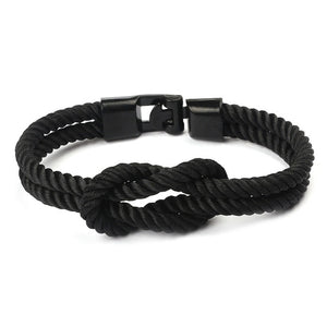 HOMOD 2019 Hot Stainless Steel Anchor Bracelets Men Nautical Survival Rope Chain