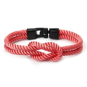 HOMOD 2019 Hot Stainless Steel Anchor Bracelets Men Nautical Survival Rope Chain