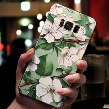 Load image into Gallery viewer, 3D Flower Emboss Case For Samsung Galaxy Case Soft TPU