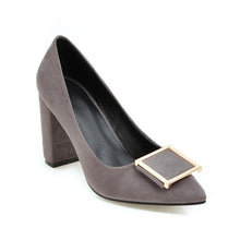 Load image into Gallery viewer, ZawsThia 2019 spring summer yellow red block high heels office career woman pumps shoes beautiful women dress stilettos shoes