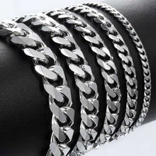 Load image into Gallery viewer, Bracelet for Men Women Curb Cuban Link Chain Stainless Steel