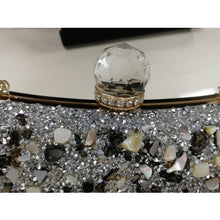 Load image into Gallery viewer, Silver Diamonds Box  evening Clutch Purse Women Fashion Mini Chain Shoulder Bags Female Elegant