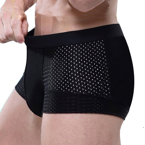 Breathable Mesh Silk Men's Boxer Four Corner Underwear