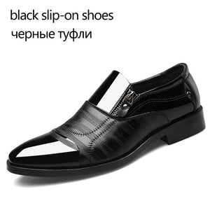 Business Dress Men Leather Men'S  Shoes  Slip On