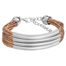 Load image into Gallery viewer, Leather Bracelet for Women Bangle Europe Beads Charms Gold Bracelet