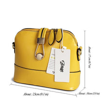 Load image into Gallery viewer, ZMQN Women Cross body Bags Leather Shell Yellow Bags Small
