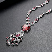 Load image into Gallery viewer, New Ethnic Chandelier Necklace for Women Luxury CZ Jewelry for Wedding Party