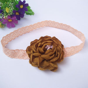 Baby Girls Bowknot Crown Headband Lace Elastic Princess Hair Band Fashion New Style Children Kids