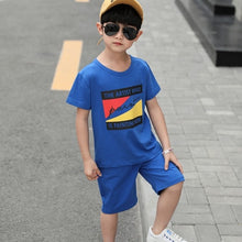 Load image into Gallery viewer, Summer Baby Boys Clothes  Shirt+Shorts Outfit Kids Clothes Boys Sport Suit