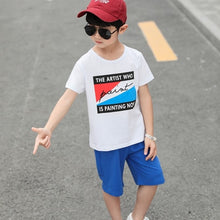 Load image into Gallery viewer, Summer Baby Boys Clothes  Shirt+Shorts Outfit Kids Clothes Boys Sport Suit