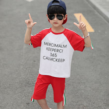 Load image into Gallery viewer, Summer Baby Boys Clothes  Shirt+Shorts Outfit Kids Clothes Boys Sport Suit