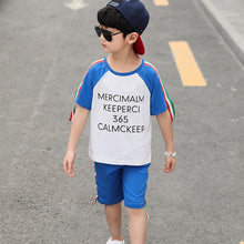 Load image into Gallery viewer, Summer Baby Boys Clothes  Shirt+Shorts Outfit Kids Clothes Boys Sport Suit