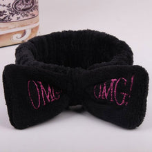 Load image into Gallery viewer, Coral Fleece Wash Face Bow Hairbands For Women Girls Headbands