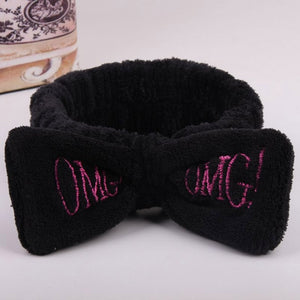 Coral Fleece Wash Face Bow Hairbands For Women Girls Headbands