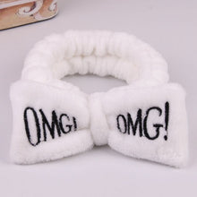 Load image into Gallery viewer, Coral Fleece Wash Face Bow Hairbands For Women Girls Headbands