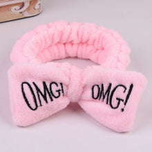 Load image into Gallery viewer, Coral Fleece Wash Face Bow Hairbands For Women Girls Headbands